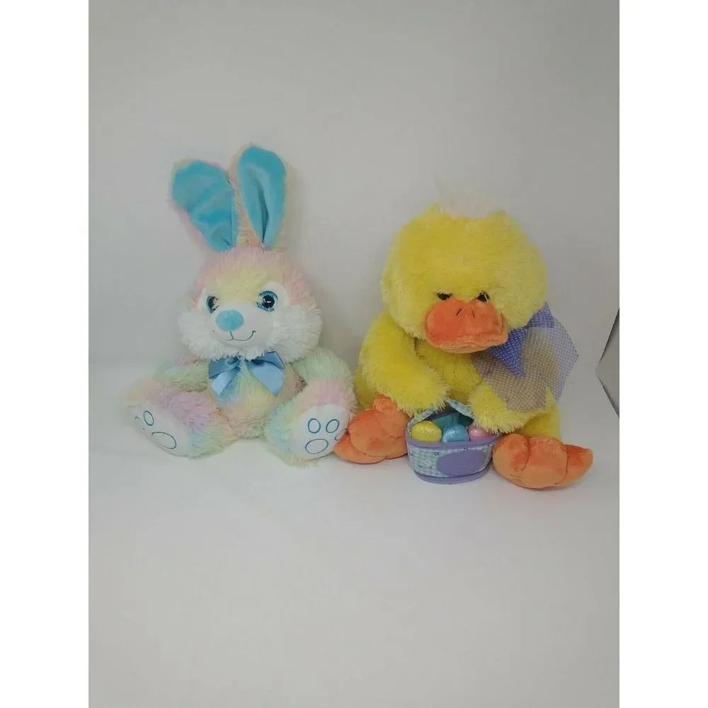 Easter Rabbit And Duck stuffed Toy Set Medium Size